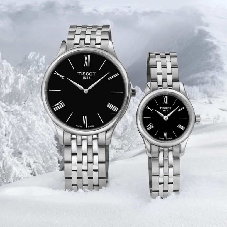 Tissot,Tradition 39mm,39mm,Stainless Steel,Black,Quartz,Sapphire,Crystal Glass,Round,T063,T063.409.11.058.00