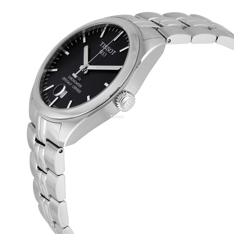 Tissot,PRC 100 39mm,39mm,Stainless Steel,Black,Quartz,Day,26280hours,T101,T101.451.11.051.00