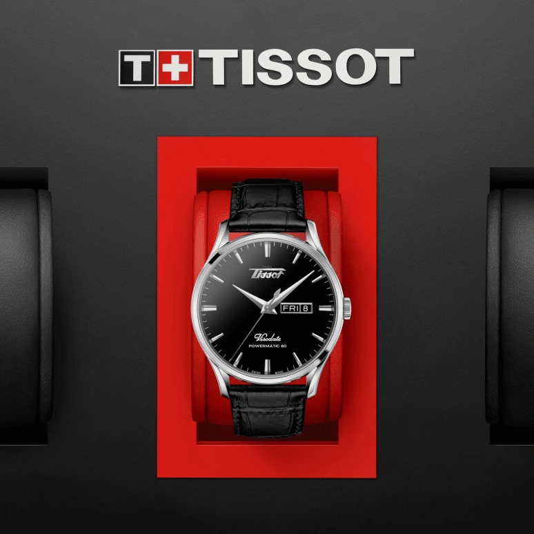 Tissot,Heritage 42mm,42mm,Stainless Steel,Black,Automatic,Date,Day,T118,T118.430.16.051.00