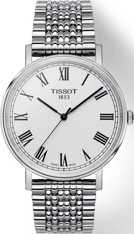 Tissot,Everytime 38mm,38mm,Stainless Steel,Silver,Quartz,Day,Sapphire,T109,T109.410.11.033.10