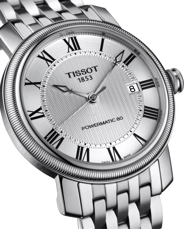Tissot,Bridgeport 40mm,40mm,Stainless Steel,Silver,Automatic,Day,80hours,T097,T097.407.11.033.00