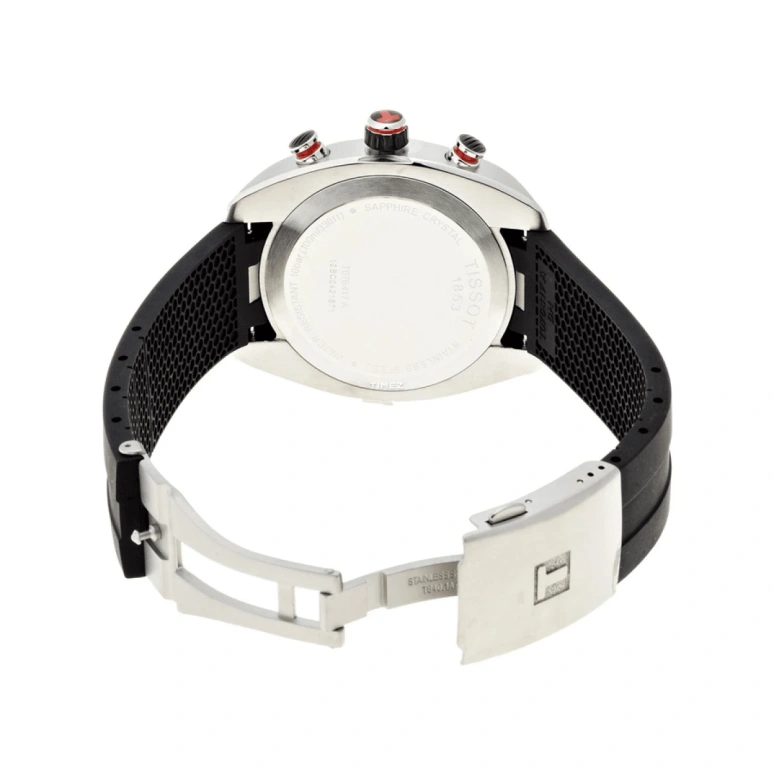 Tissot,PRS 330 44mm,44mm,Stainless Steel,Black,Quartz,Chronograph,Day,Rattrapante,T076,T076.417.17.057.00