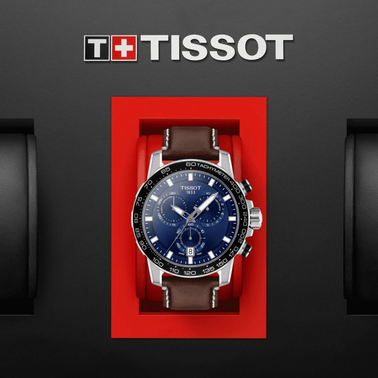 Tissot,Supersport 45.50mm,45.50mm,Aluminium,Stainless Steel,Blue,Quartz,Chronograph,Date,Rattrapante,T125,T125.617.16.041.00