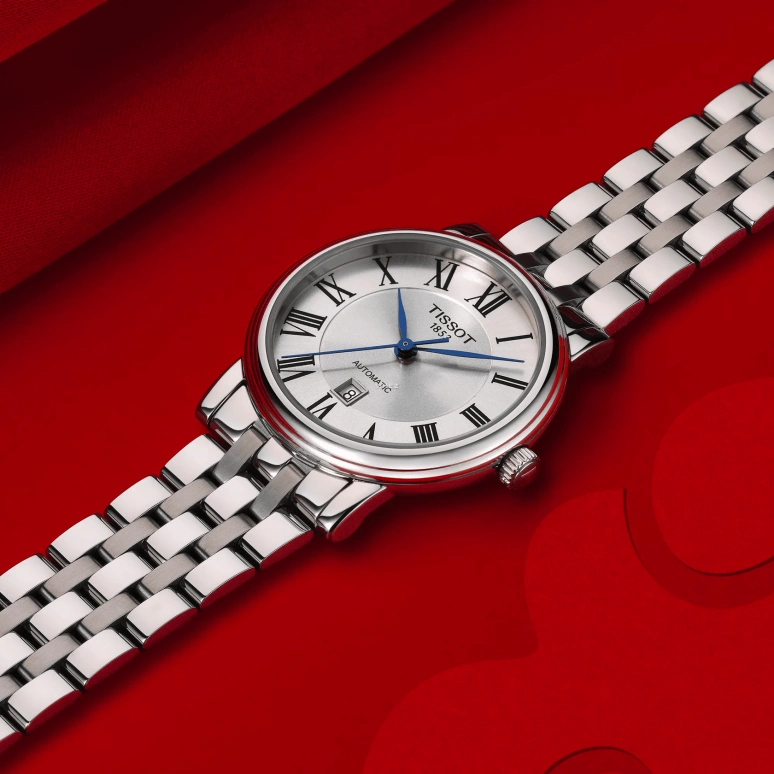 Tissot,Carson 30mm,30mm,Stainless Steel,Silver,Automatic,Day,38hours,T1222071103300