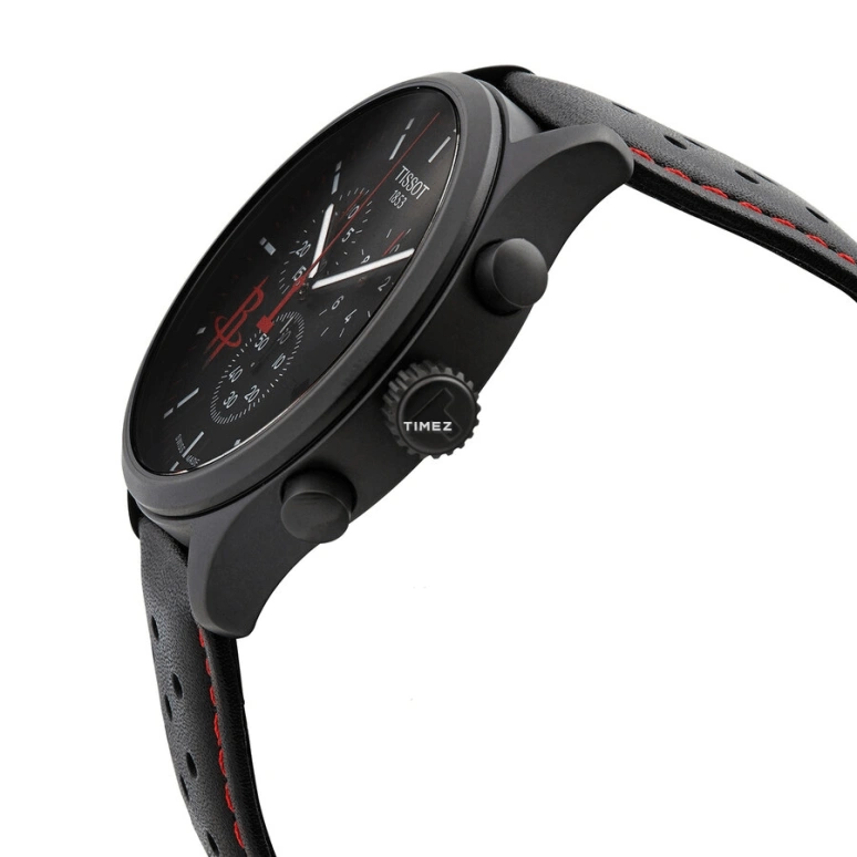 Tissot,T-Sport 45mm,45mm,Stainless Steel,Black,Quartz,Chronograph,Day,T116,T116.617.36.051.09