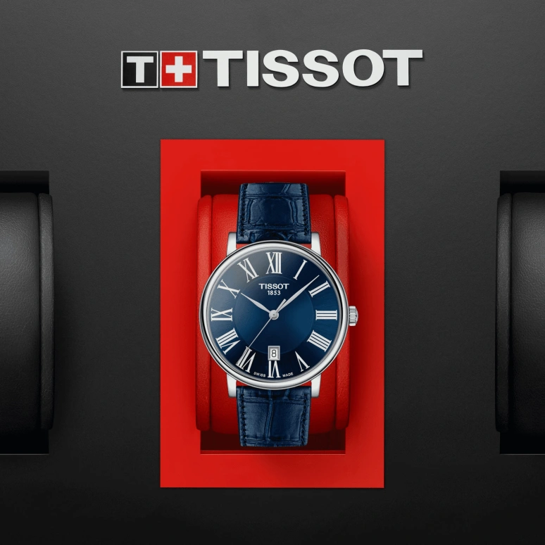 Tissot,Carson 40mm,40mm,Stainless Steel,Blue,Quartz,Day,Sapphire,Crystal Glass,T122,T122.410.16.043.00