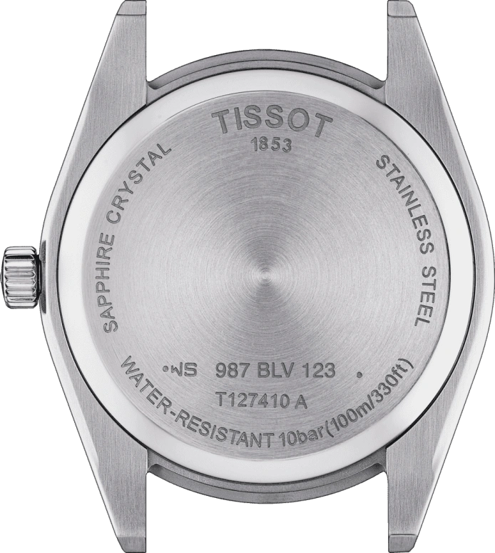 Tissot,Gentleman 40mm,40mm,Stainless Steel,Blue,Quartz,Day,Sapphire,Crystal Glass,T127,T127.410.11.041.00