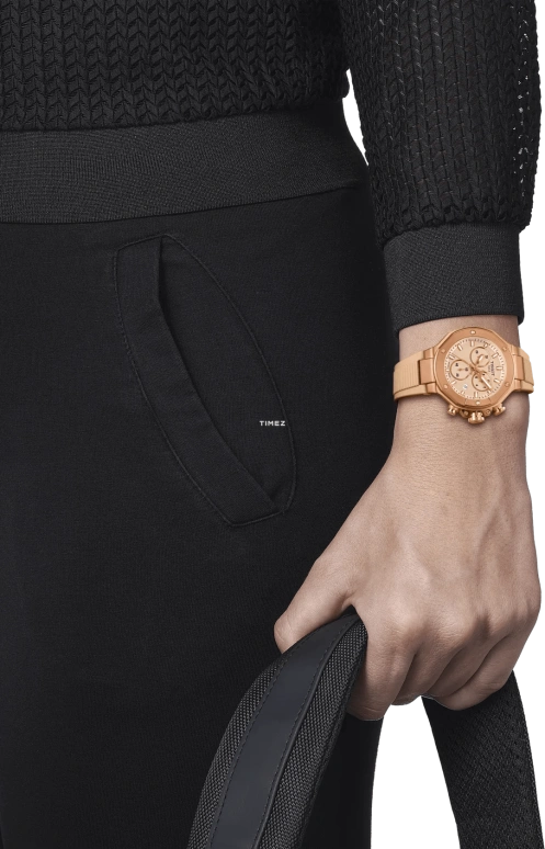 Tissot,T-Race 38mm,38mm,Stainless Steel,Rose Gold,Quartz,Chronograph,Day,T141,T141.817.37.501.00