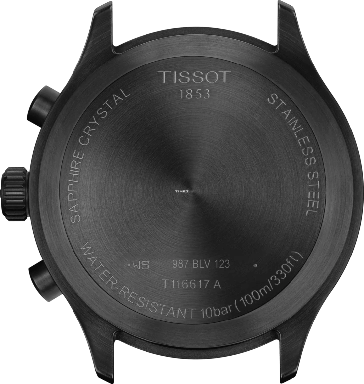 Tissot,T-Sport 45mm,45mm,Stainless Steel,Black,Quartz,Chronograph,Day,T116,T116.617.36.052.03