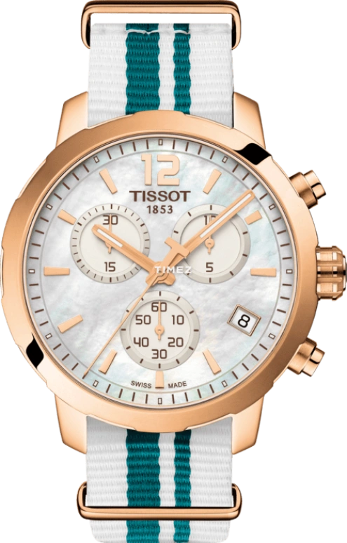 Tissot,Quickster 42mm,42mm,Stainless Steel,White,Quartz,Chronograph,Day,T095,T095.417.37.117.01