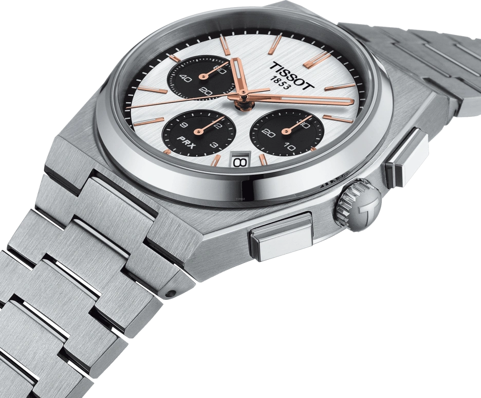 Tissot,PRX 42mm,42mm,Stainless Steel,Silver,Automatic,Chronograph,Date,T137,T137.427.11.011.00