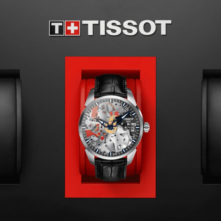 Tissot,T-Classic 43mm,43mm,Stainless Steel,Skeleton,Handwound,46hours,Sapphire,T070,T070.405.16.411.00