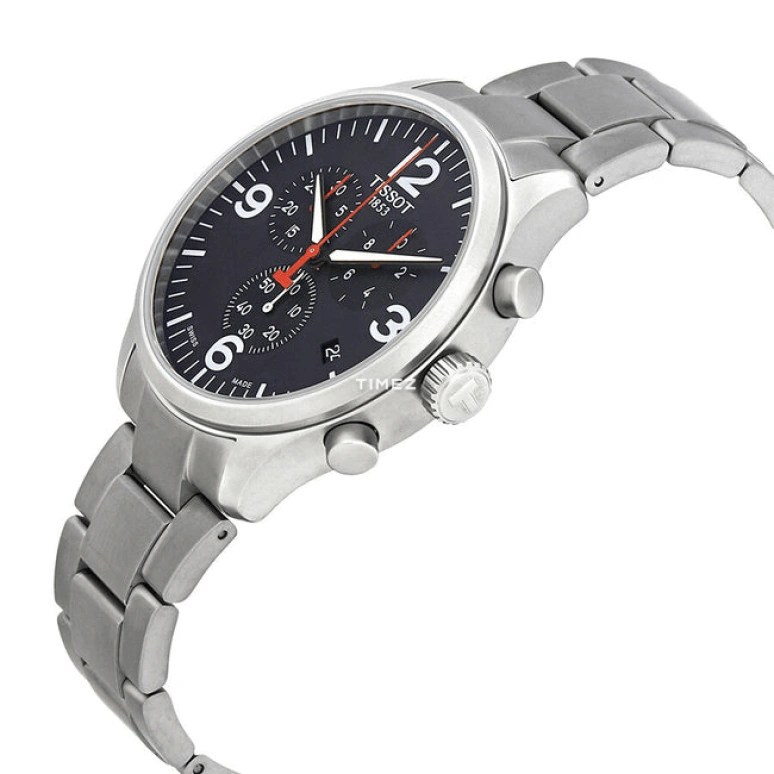 Tissot,T-Sport 45mm,45mm,Stainless Steel,Black,Quartz,Chronograph,Day,T116,T116.617.11.057.00