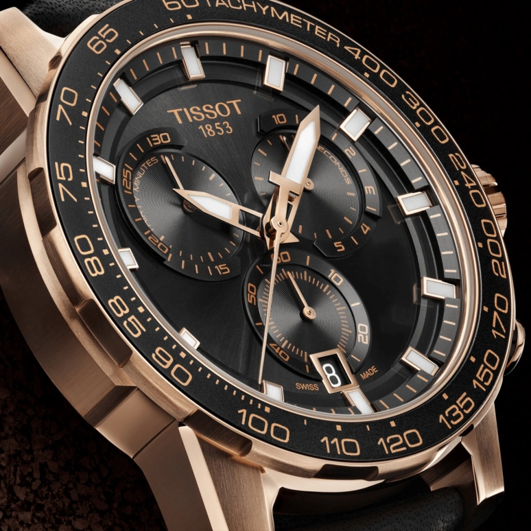 Tissot,Supersport 45.50mm,45.50mm,Aluminium,Stainless Steel,Black,Quartz,Chronograph,Day,T125,T125.617.36.051.00