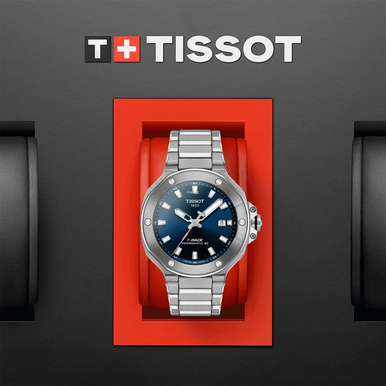 Tissot,T-Race 41mm,41mm,Stainless Steel,Blue,Automatic,Day,80hours,T141,T141.807.11.041.00