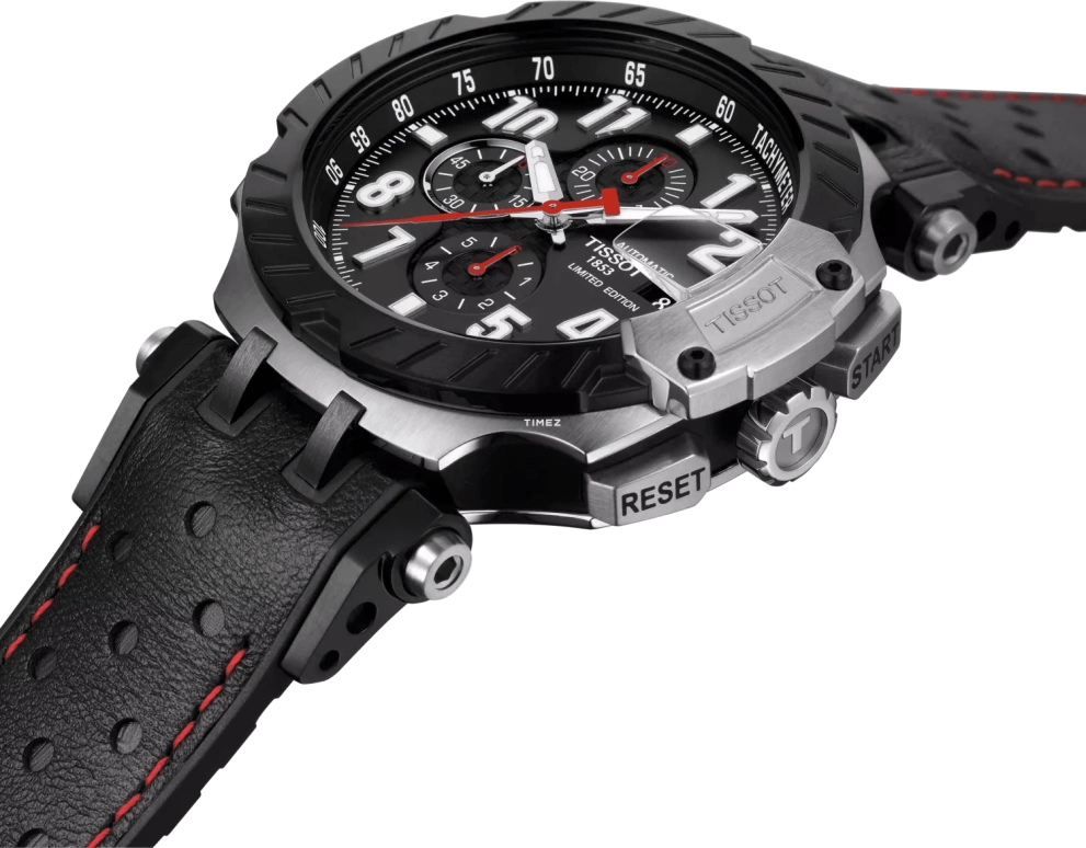 Tissot,T-Race 45x48.80mm,45x48.80mm,Stainless Steel,Black,Automatic,Chronograph,Day,T1154272705700
