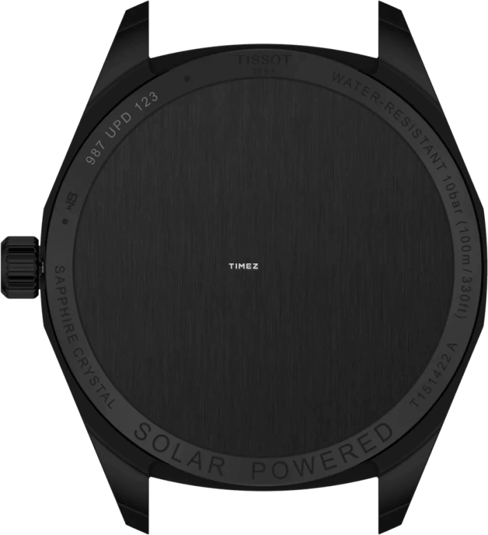 Tissot,PRC 100 39mm,39mm,Stainless Steel,Black,Quartz,Day,Solar Charging,T151,T151.422.36.051.00