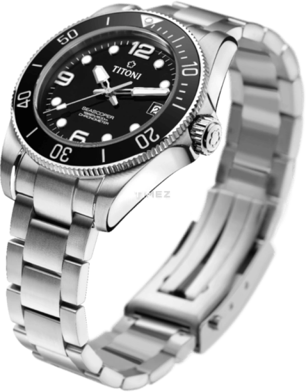 Titoni,SEASCOPER 42mm,42mm,Stainless Steel,Ceramic,Black,Automatic,Day,72hours,83601 S,83601 S-BK-256