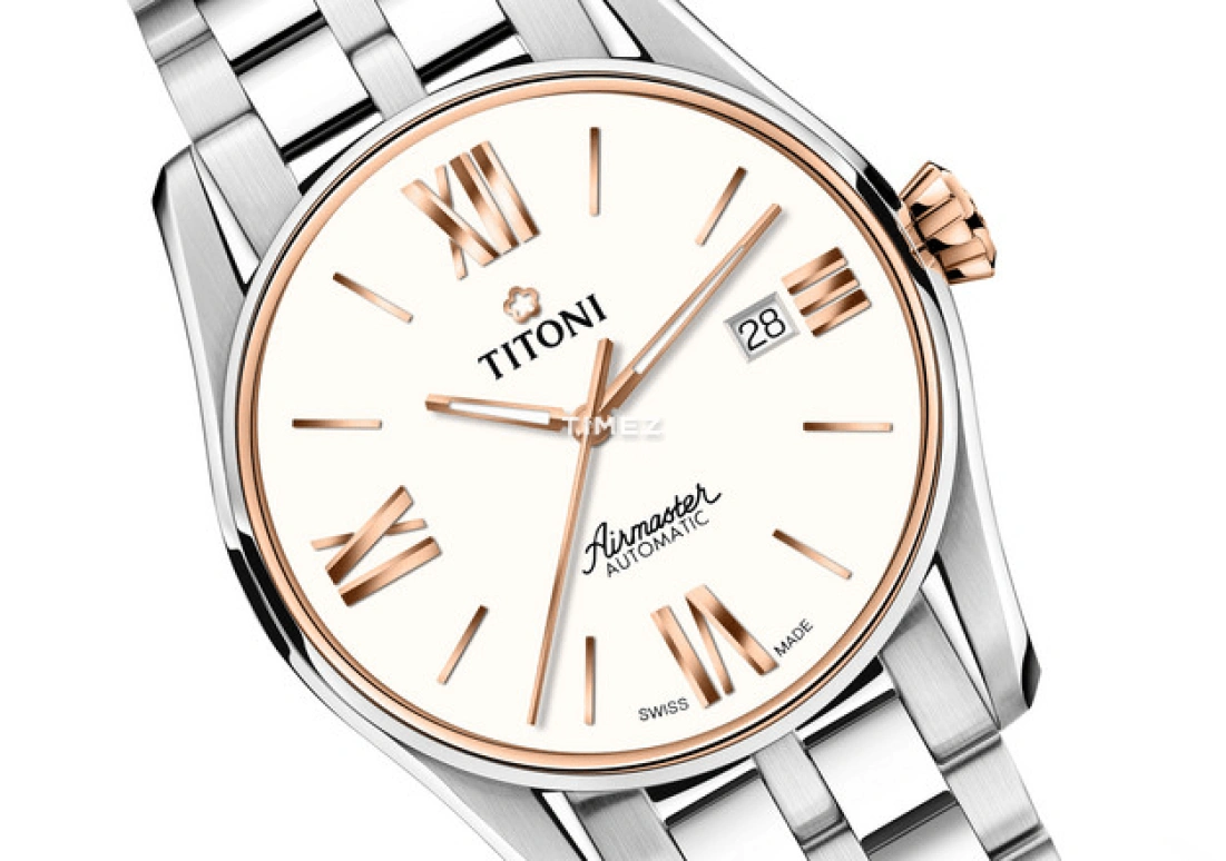 Titoni,AIRMASTER 40mm,40mm,Stainless Steel,Silver,Automatic,Day,Sapphire,Crystal Glass,83908 SRG,83908 SRG-619