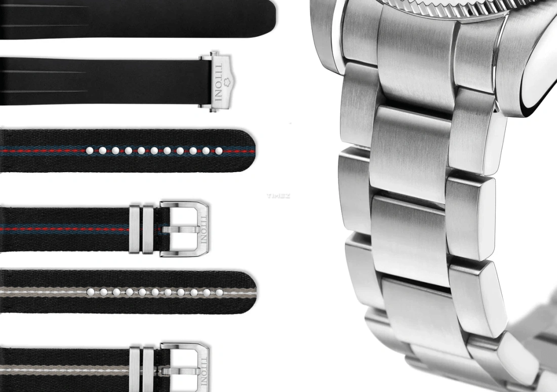 Titoni,SEASCOPER 42mm,42mm,Stainless Steel,Black,Automatic,Day,Sapphire,Crystal Glass,83300 S,83300 S-BK-R-702