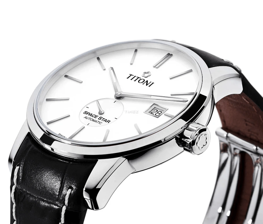 Titoni,SPACE STAR 40mm,40mm,Stainless Steel,Silver,Automatic,Day,Sapphire,Crystal Glass,83638 S,83638 S-ST-606
