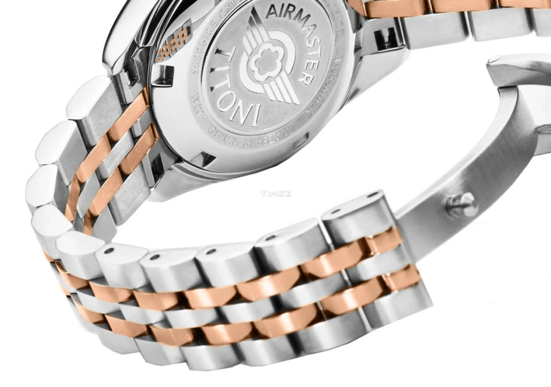 Titoni,AIRMASTER 27mm,27mm,Stainless Steel,White,Automatic,Day,Sapphire,Crystal Glass,23909 SRG,23909 SRG-063