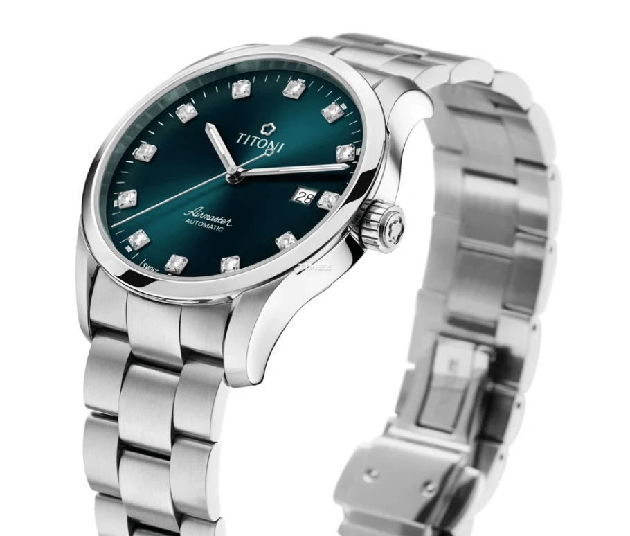 Titoni,AIRMASTER 39mm,39mm,Stainless Steel,Blue,Automatic,Day,Sapphire,Crystal Glass,83743 S,83743 S-682