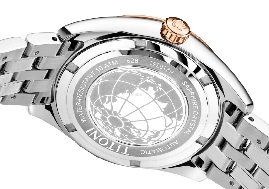 Titoni,COSMO 33.50mm,33.50mm,Stainless Steel,Silver,Automatic,Day,Sapphire,Crystal Glass,828 SRG,828 SRG-606