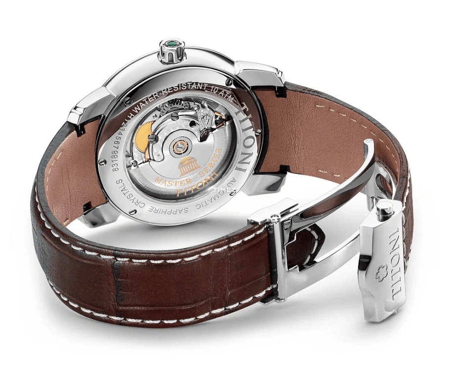 Titoni,MASTER 41mm,41mm,Stainless Steel,Silver,Automatic,Day,Sapphire,Glass,83188 S,83188 S-ST-575