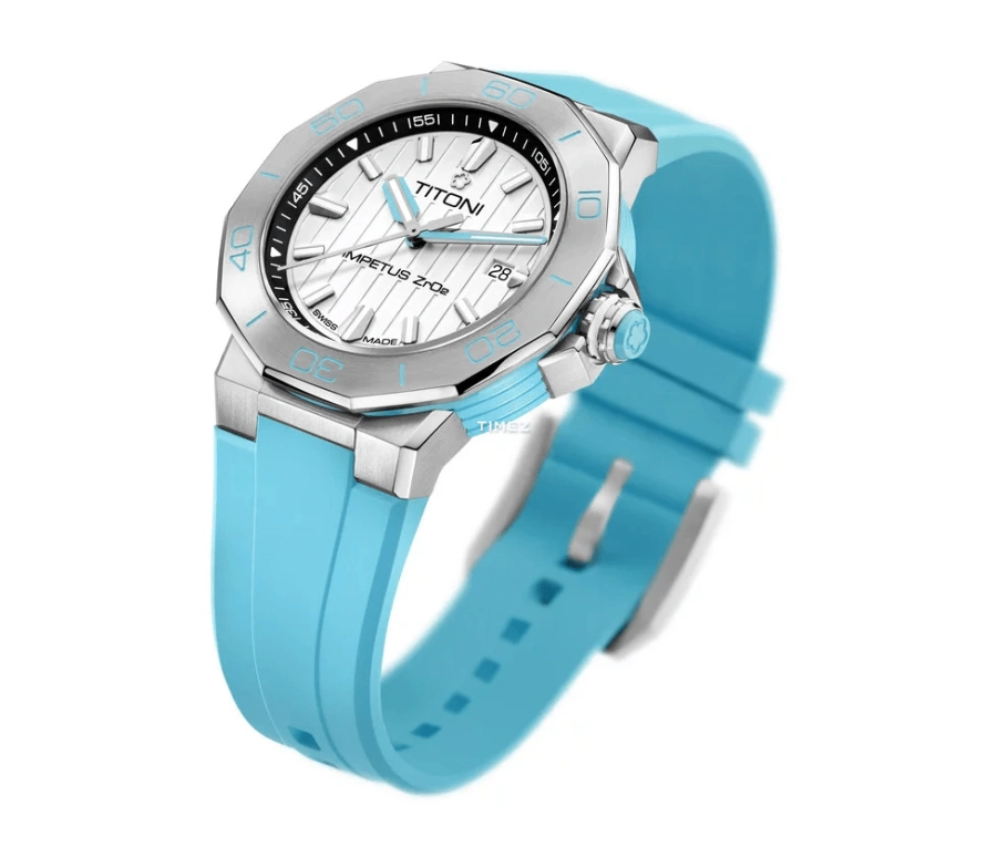 Titoni,IMPETUS 43mm,43mm,Stainless Steel,Ceramic,White,Automatic,Day,42hours,83765 S,83765 S-AA-711