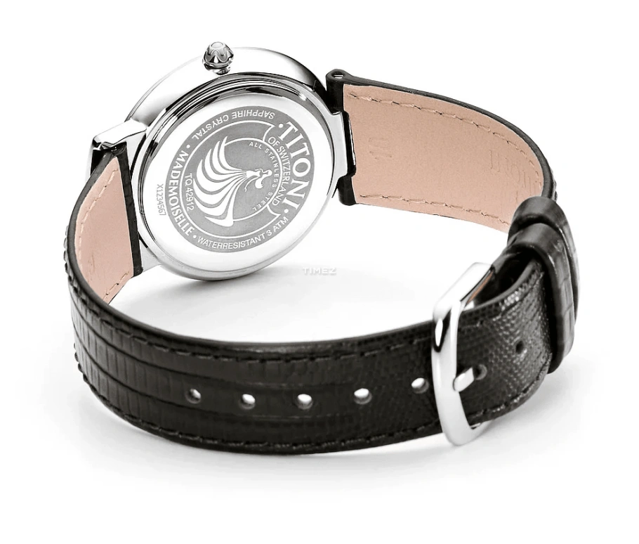 Titoni,MADEMOISELLE BY TITONI 32mm,32mm,Stainless Steel,Silver,Quartz,Sapphire,Crystal Glass,Round,TQ 42912 S,TQ 42912 S-ST-590