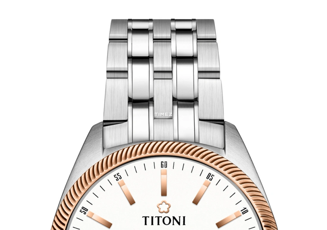Titoni,COSMO 33.50mm,33.50mm,Stainless Steel,Silver,Automatic,Day,Sapphire,Crystal Glass,828 SRG,828 SRG-606