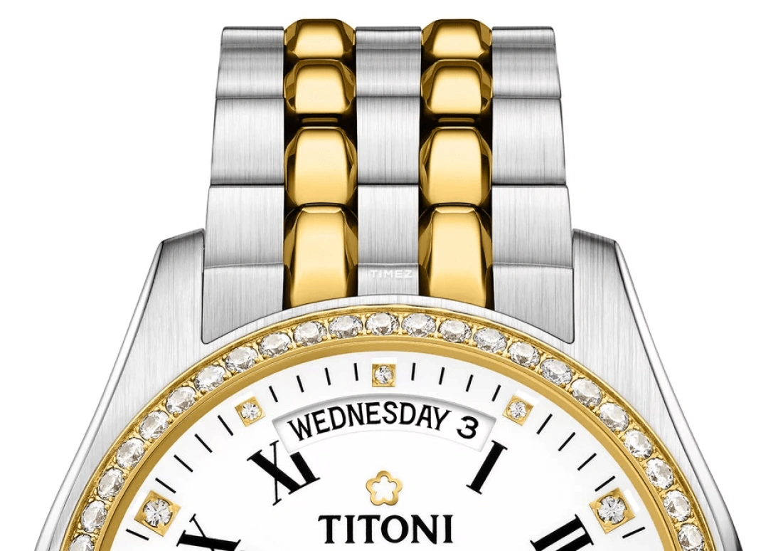 Titoni,COSMO 40mm,40mm,Stainless Steel,White,Automatic,Date,Day,797 SY,797 SY-DB-019