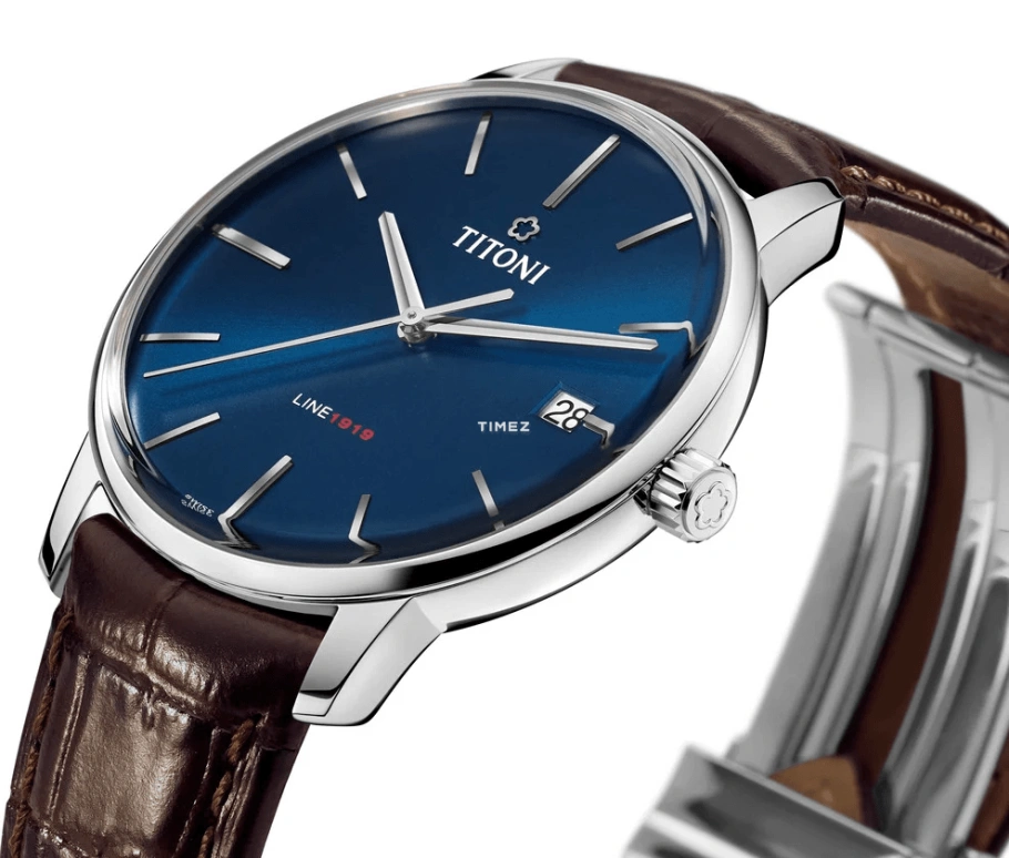 Titoni,IMPETUS 40mm,40mm,Stainless Steel,Blue,Automatic,Day,In-house Caliber,83919 S,83919 S-ST-612