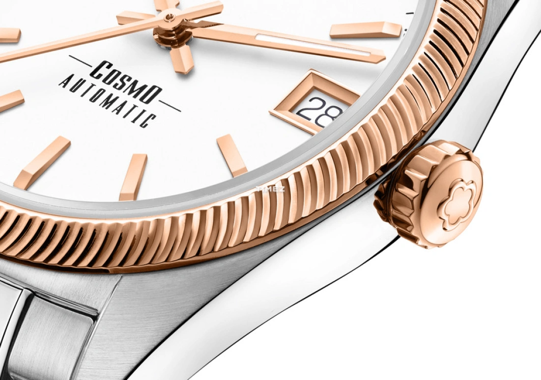 Titoni,COSMO 33.50mm,33.50mm,Stainless Steel,Silver,Automatic,Day,Sapphire,Crystal Glass,828 SRG,828 SRG-606