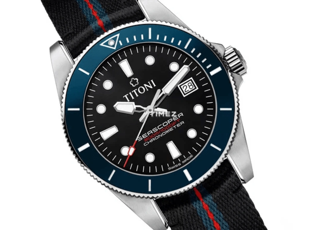 Titoni,SEASCOPER 45mm,45mm,Stainless Steel,Black,Automatic,Day,Sapphire,Crystal Glass,83300 SBE,83300 SBE-T4-706