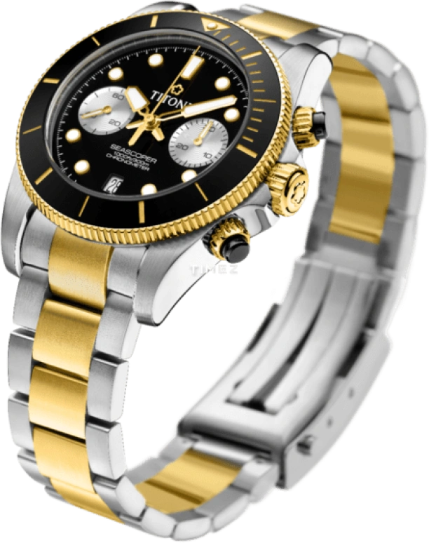 Titoni,SEASCOPER 42mm,42mm,Stainless Steel,Ceramic,Black,Automatic,Chronograph,Day,94300 SY,94300 SY-BK-731