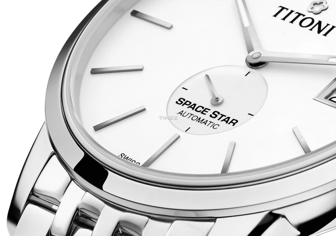 Titoni,SPACE STAR 40mm,40mm,Stainless Steel,Silver,Automatic,Day,Sapphire,Crystal Glass,83638 S,83638 S-606