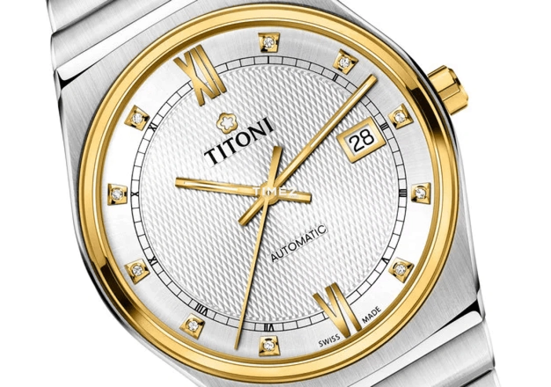 Titoni,IMPETUS 39.50mm,39.50mm,Stainless Steel,Silver,Automatic,Day,Sapphire,Crystal Glass,83751 SY,83751 SY-629