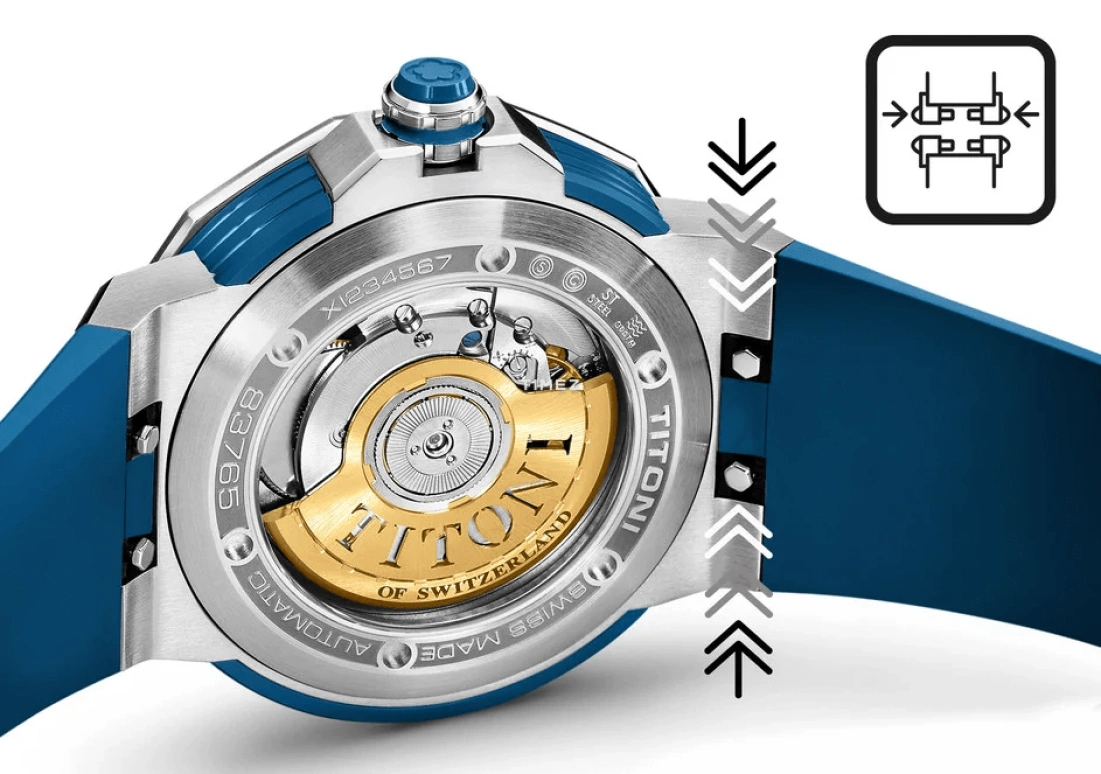 Titoni,IMPETUS 43mm,43mm,Stainless Steel,Ceramic,White,Automatic,Day,42hours,83765 S,83765 S-FF-708
