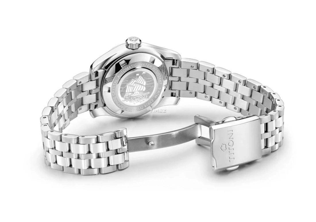 Titoni,AIRMASTER 29mm,29mm,Stainless Steel,Pastel Cyan,Green,Automatic,Day,Sapphire,Crystal Glass,23908 S,23908 S-691