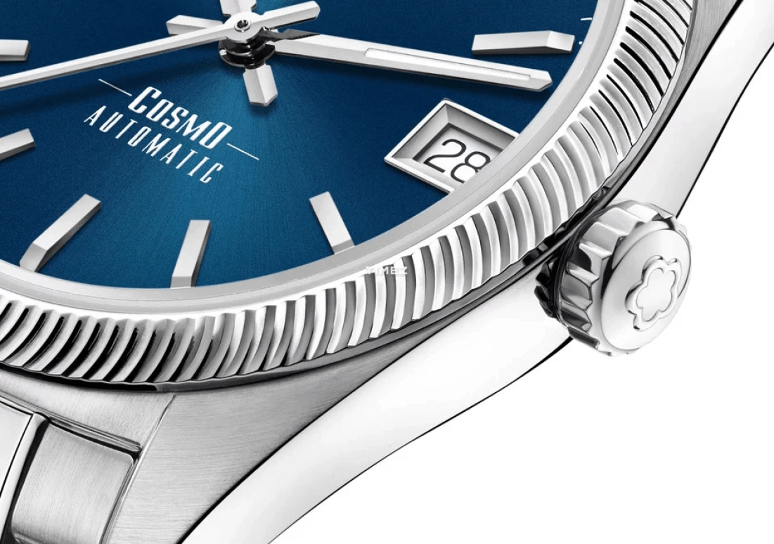 Titoni,COSMO 33.50mm,33.50mm,Stainless Steel,Blue,Automatic,Day,Sapphire,Crystal Glass,828 S,828 S-612