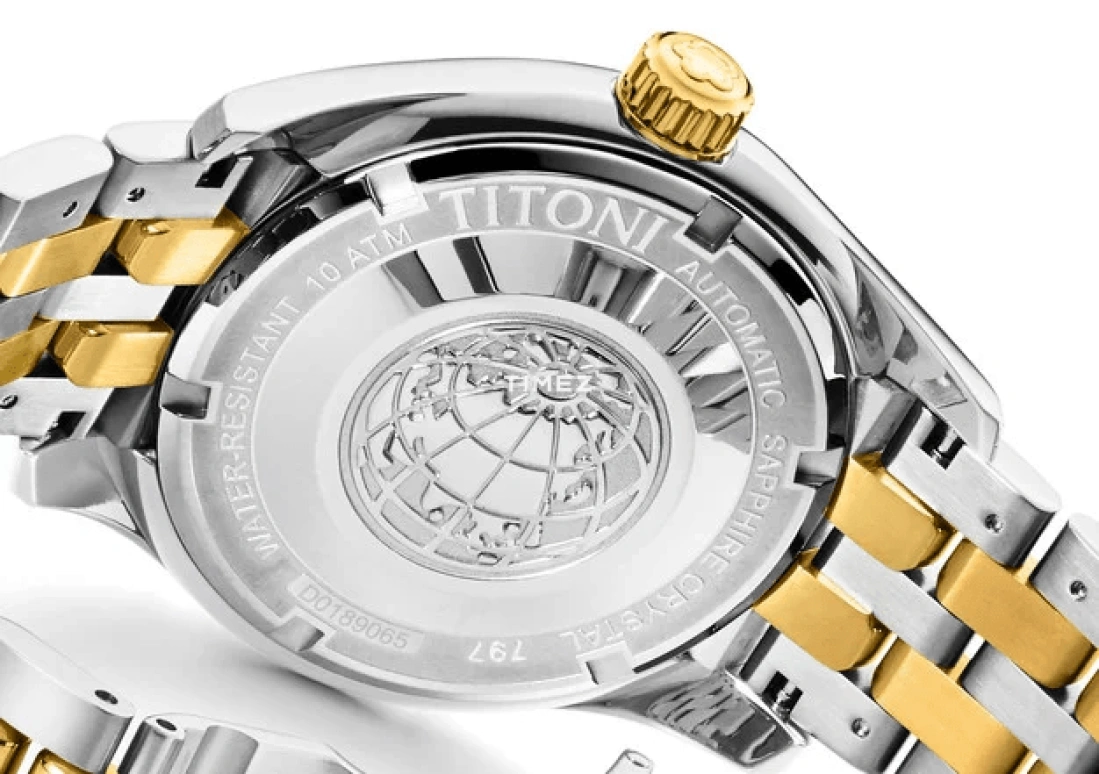 Titoni,COSMO 40mm,40mm,Stainless Steel,Silver,Automatic,Date,Day,797 SY,797 SY-695