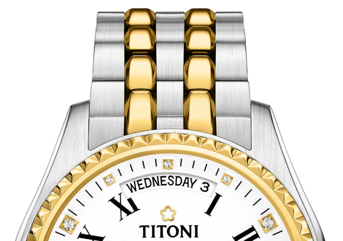 Titoni,COSMO 40mm,40mm,Stainless Steel,White,Automatic,Date,Day,797 SY,797 SY-019