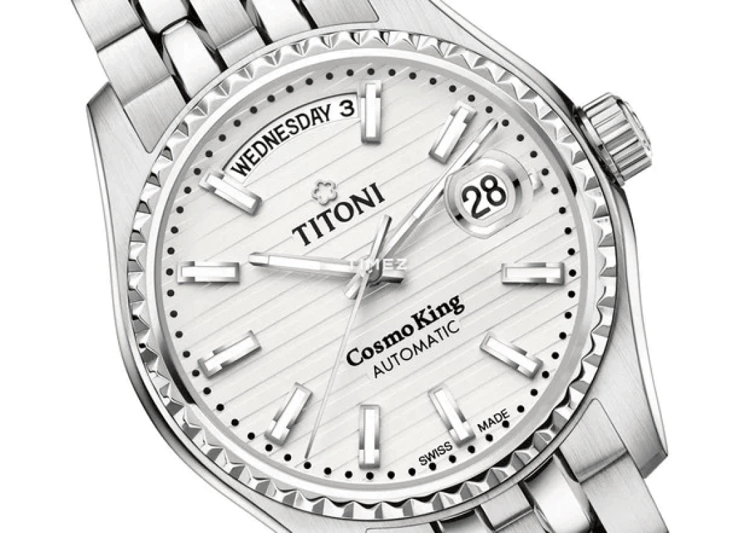Titoni,COSMO 40mm,40mm,Stainless Steel,Silver,Automatic,Date,Day,797 S,797 S-695