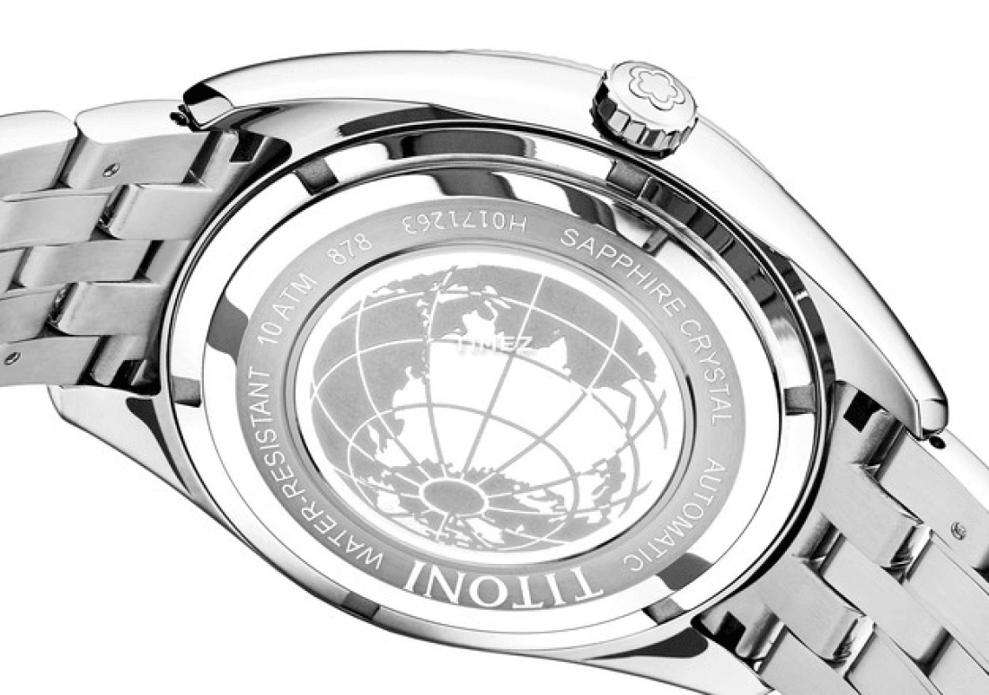 Titoni,COSMO 41mm,41mm,Stainless Steel,Blue,Automatic,Sapphire,Crystal Glass,Round,878 S,878 S-658