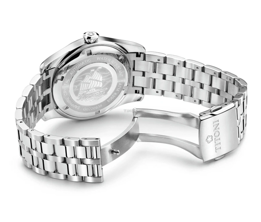 Titoni,AIRMASTER 40mm,40mm,Stainless Steel,Sky Blue,Automatic,Day,Sapphire,Crystal Glass,83908 S,83908 S-691