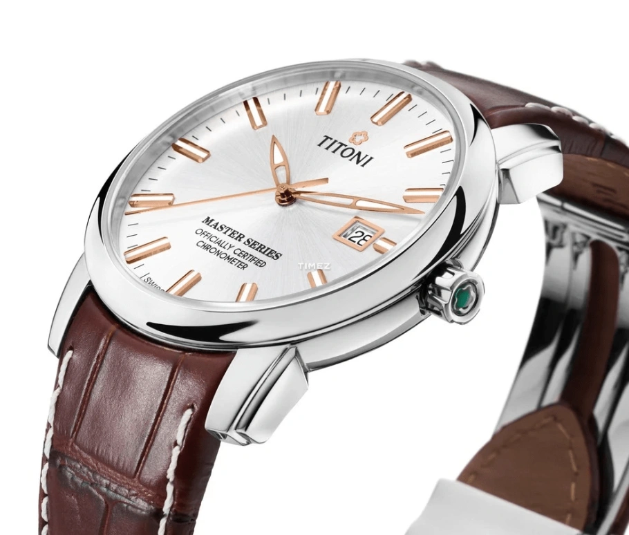 Titoni,MASTER 41mm,41mm,Stainless Steel,Silver,Automatic,Day,Sapphire,Glass,83188 S,83188 S-ST-575R
