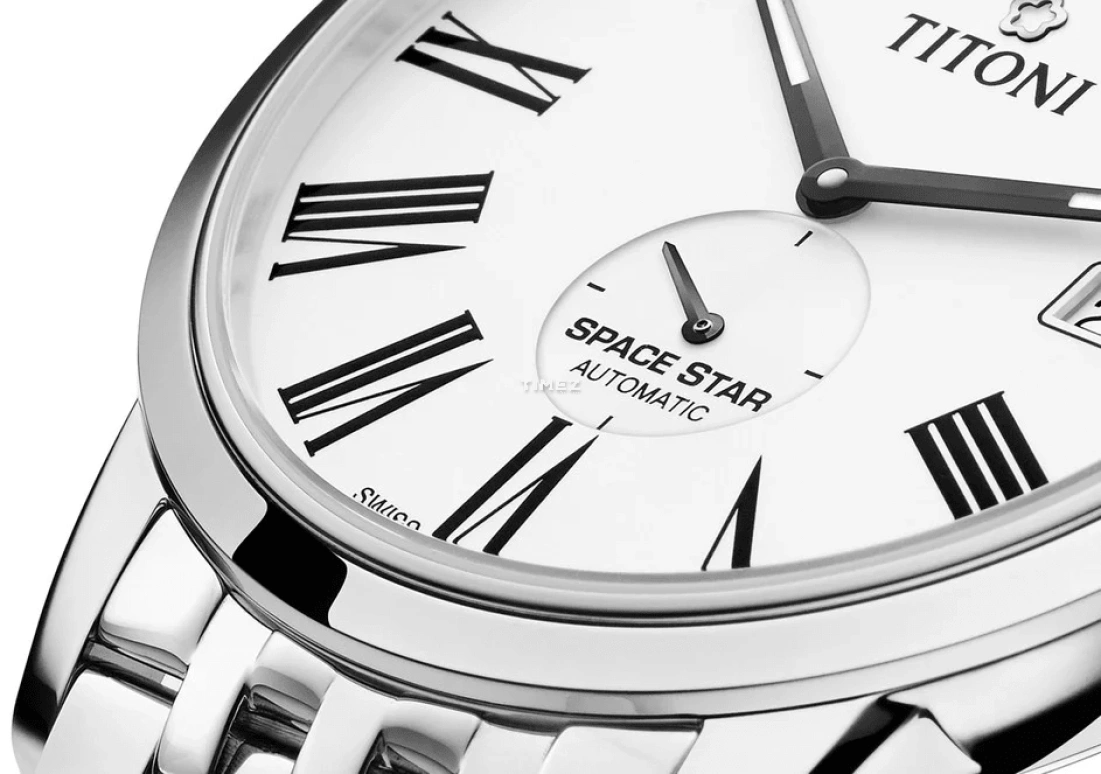 Titoni,SPACE STAR 40mm,40mm,Stainless Steel,Silver,Automatic,Day,Sapphire,Crystal Glass,83638 S,83638 S-608