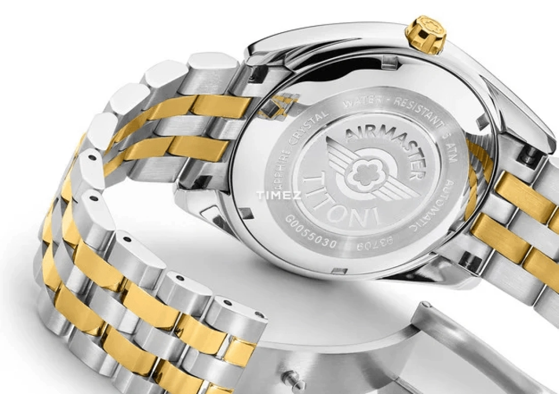 Titoni,AIRMASTER 40mm,40mm,Stainless Steel,White,Automatic,Date,Day,93709 SY,93709 SY-385
